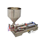 110V 100-1000ml Two Nozzles Liquid Paste Filling Machine (with 11 Gallon Hopper)