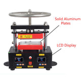 Electric Rosin Press Machine Professional Hand Crank Heated Plates Press Heat Transfer 110V 2000+ PSI 2.4" x 4.7"