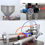 110V 50-500ml Paste Shampoo&Liquid Filling Machine with 30L Hopper