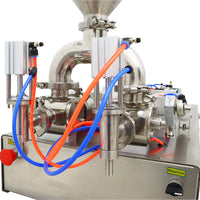 110V 50-500ml Paste&Liquid Filling Machine with Dual-nozzle Food Grade Steel