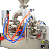 110V 100-1000ml Two Nozzles Liquid Paste Filling Machine (with 11 Gallon Hopper)