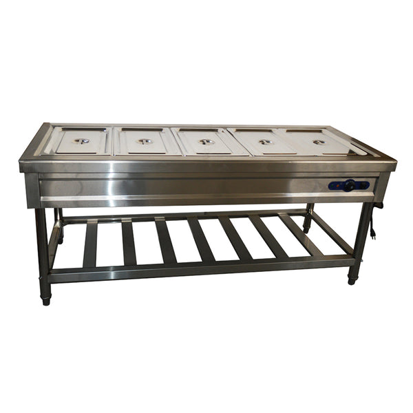 72" -5- Pan /Restaurant Electric Steam Table Buffet Food Warmer - 110V With Pans