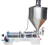 110V 1000ml Liquid Paste Filling Machine with 50L Vertical Mixing Hopper