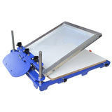 1 Color 1 Station Screen Printing Machine Screen Printer DIY Adjustable for Clothing Box 20x24Inches