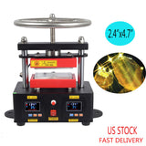 Electric Rosin Press Machine Professional Hand Crank Heated Plates Press Heat Transfer 110V 2000+ PSI 2.4" x 4.7"