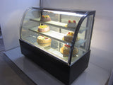 Commercial Countertop Refrigerator Display Case Cake Showcase 220V Diamond Glass Display 3 cu. Ft