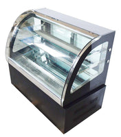 Commercial Countertop Refrigerator Display Case Cake Showcase 220V Diamond Glass Display 3 cu. Ft