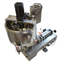 110V 5-50ml Paste Liquid Heating Mixing Filling Machine:6.6Gal Hopper