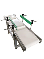 59*11.8 inch Conveyor Machine w/ White Belt Baffle Movable Conveyor