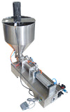 110V 1000ml Liquid Paste Filling Machine with 50L Vertical Mixing Hopper