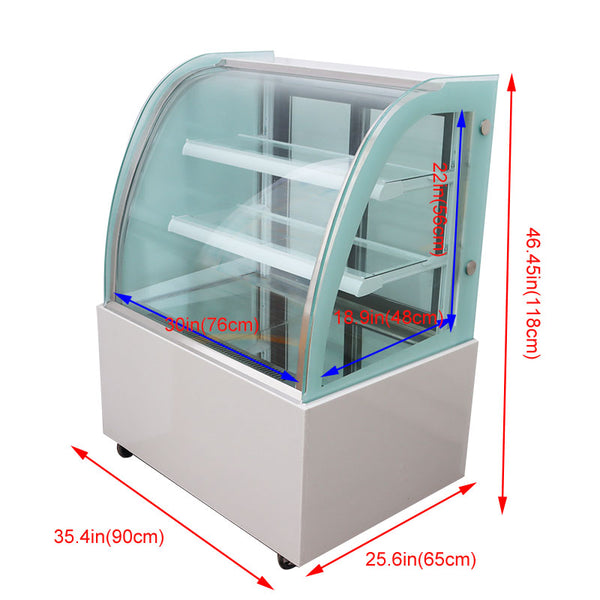 Commercial 220V Refrigerated Bakery Display Cabinet Floor Cake Bakery Deli Cooling Showcase