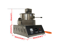 Gas Heating Spherical Popcorn Machine 17oz Stainless Steel Corn Popper