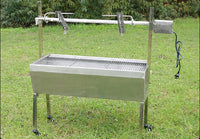 46" Stainless Steel BBQ Pig Lamb Goat Chicken Spit Roaster Rotisserie Grill Manual/Electric 110V