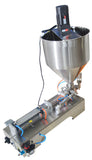 110V 1000ml Liquid Paste Filling Machine with 50L Vertical Mixing Hopper