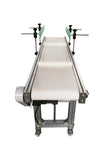 59*11.8 inch Conveyor Machine w/ White Belt Baffle Movable Conveyor