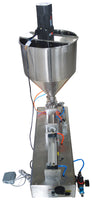 110V 1000ml Liquid Paste Filling Machine with 50L Vertical Mixing Hopper