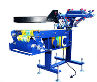 3 Color 1 Station Silk Screen Printing Press Micro-Registration Screen Printing Machine for Fabric Ribbons with Flash Dryer