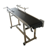 110V 90W Electric PVC Belt Conveyor Machine 59" Length 11.8" Width 0-59 ft/min