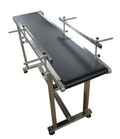 110V 90W Electric PVC Belt Conveyor Machine 59" Length 11.8" Width 0-59 ft/min