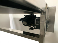 59'' Length×27.5'' Width PVC Belt Conveyor Machine with Double Fence Black Color