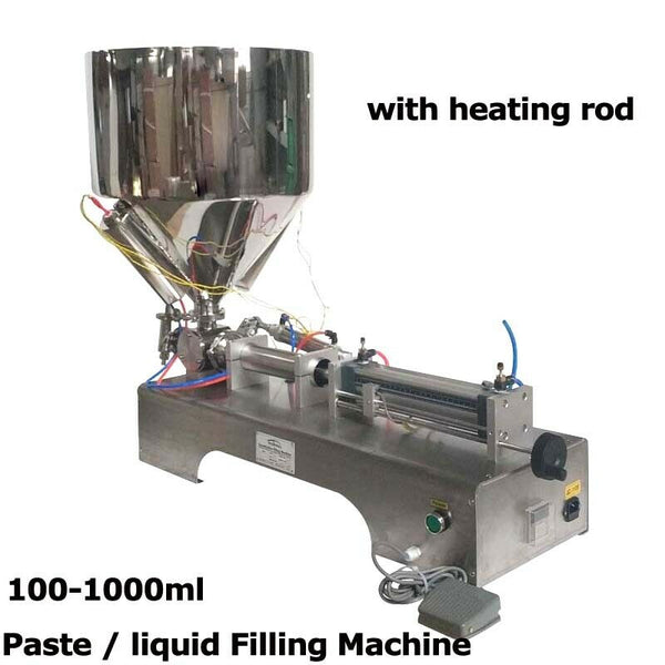 Updated 110V Paste&Liquid Filling Machine 100-1000ml Volume With Heater