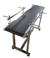 110V 90W Electric PVC Belt Conveyor Machine 59" Length 11.8" Width 0-59 ft/min