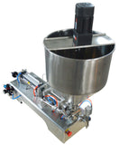 50-500ml Paste Filling Machine with Vertical Mixing Hopper 110V