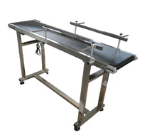 110V 90W Electric PVC Belt Conveyor Machine 59" Length 11.8" Width 0-59 ft/min