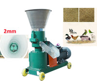 Fast Shipping!  220V 3KW 2mm Chicken Duck Feed Pellet Mill Machine Good Price