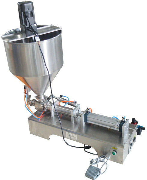 50-500ml Paste Filling Machine with Vertical Mixing Hopper 110V