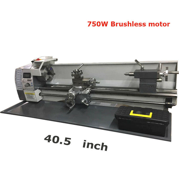 Techtongda Precision Metal Lathe Extended Bench Lathe 750W Brushless Motor 110V