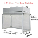 110V Dust Free Room Workshop Laminar Flow Hood Bench Lab Air Flow Clean Workstation