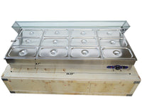 110V 12-Well Commercial Bain-Marie Buffet Food Warmer - asc365shop