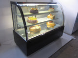 Commercial Countertop Refrigerator Display Case Cake Showcase 220V Diamond Glass Display 3 cu. Ft