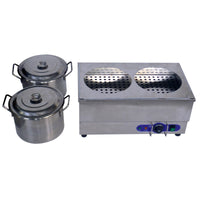 2-Pan Soup Warmer Bath Warmer Countertop Steam Table 110V 1500W