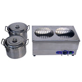 2-Pan Soup Warmer Bath Warmer Countertop Steam Table 110V 1500W