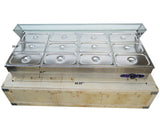 110V 12-Well Commercial Bain-Marie Buffet Food Warmer - asc365shop