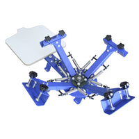 4 Color 1 Station Screen Printing Machine Desktop Press Printer Shirt Silk Press