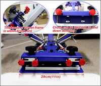 4 Color Screen Printing Machine 4 Station T-Shirt Printing Press Screen Printer High Precise Micro-registration