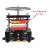 Electric Rosin Press Machine Professional Hand Crank Heated Plates Press Heat Transfer 110V 2000+ PSI 2.4" x 4.7"