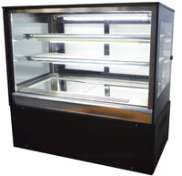 220V 35inch Glass Refrigerated Cake Pie Showcase Bakery Display Case Cabinet Countertop Right Angle Back Door
