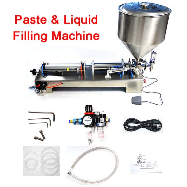 110V 100-1000ml Paste & Liquid Filling Machine For Oil Toothpaste Shampoo