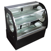 Commercial Countertop Cake Showcase Refrigerator Display Case 220V Diamond Glass Display White Light