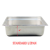 Commercial 3-Pan LP GAS Food Warmer Bain-Marie Buffet Steam Table with Pressure Relief Valve